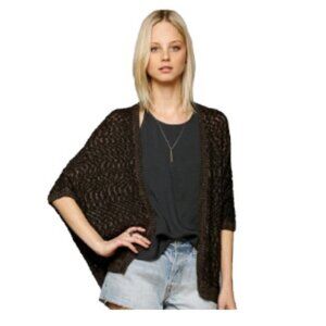 Staring at Stars charcoal grey marled cardigan open style size S